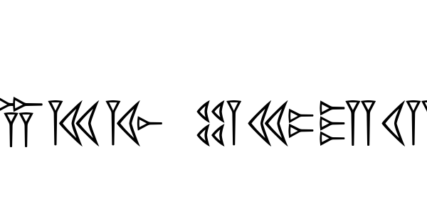 Easy Cuneiform font thumbnail